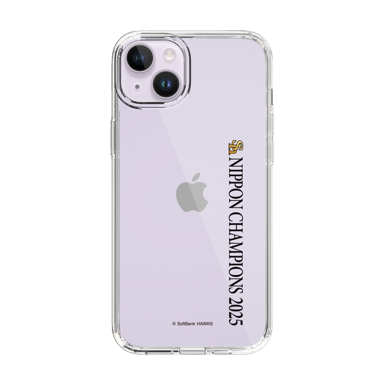 スリムプロテクションケース［ 福岡ソフトバンクホークス - NIPPON CHAMPIONS 2025 ロゴ - 縦ロゴ ］