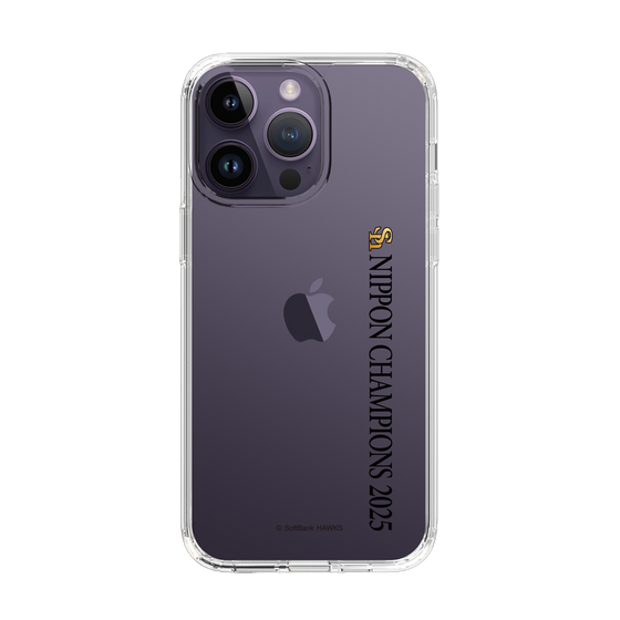 スリムプロテクションケース［ 福岡ソフトバンクホークス - NIPPON CHAMPIONS 2025 ロゴ - 縦ロゴ ］