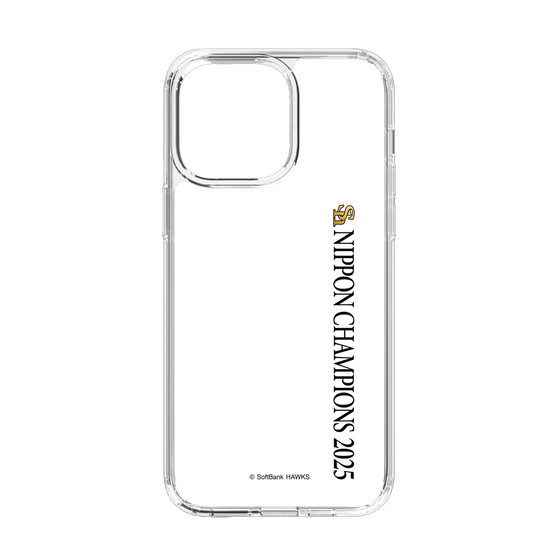 スリムプロテクションケース［ 福岡ソフトバンクホークス - NIPPON CHAMPIONS 2025 ロゴ - 縦ロゴ ］