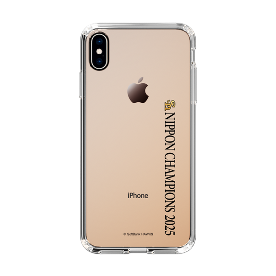 スリムプロテクションケース［ 福岡ソフトバンクホークス - NIPPON CHAMPIONS 2025 ロゴ - 縦ロゴ ］