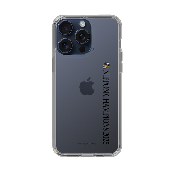 スリムプロテクションケース［ 福岡ソフトバンクホークス - NIPPON CHAMPIONS 2025 ロゴ - 縦ロゴ ］