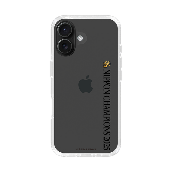 スリムプロテクションケース［ 福岡ソフトバンクホークス - NIPPON CHAMPIONS 2025 ロゴ - 縦ロゴ ］