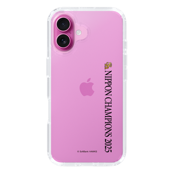 スリムプロテクションケース［ 福岡ソフトバンクホークス - NIPPON CHAMPIONS 2025 ロゴ - 縦ロゴ ］