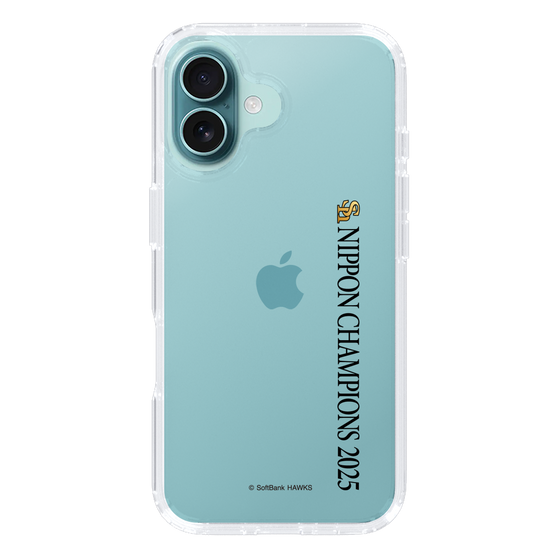 スリムプロテクションケース［ 福岡ソフトバンクホークス - NIPPON CHAMPIONS 2025 ロゴ - 縦ロゴ ］