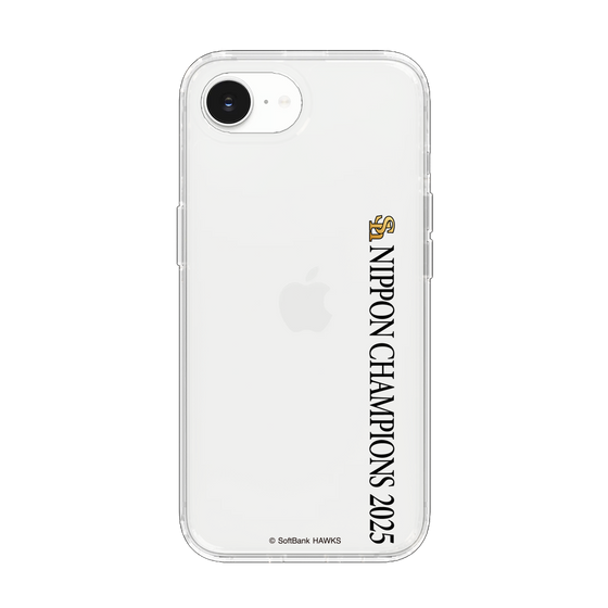 スリムプロテクションケース［ 福岡ソフトバンクホークス - NIPPON CHAMPIONS 2025 ロゴ - 縦ロゴ ］
