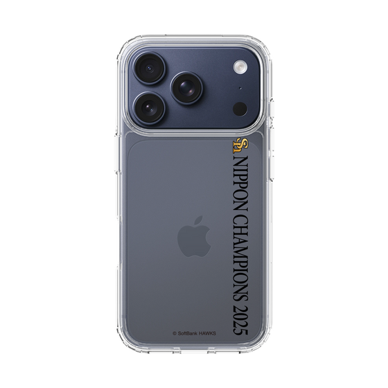 スリムプロテクションケース［ 福岡ソフトバンクホークス - NIPPON CHAMPIONS 2025 ロゴ - 縦ロゴ ］