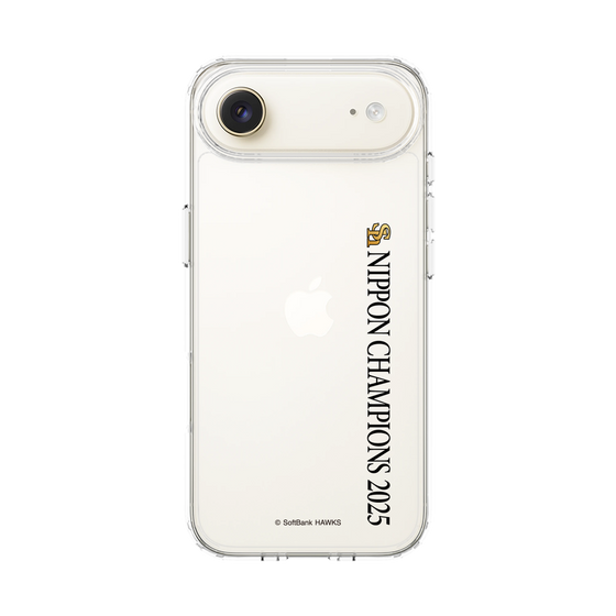 スリムプロテクションケース［ 福岡ソフトバンクホークス - NIPPON CHAMPIONS 2025 ロゴ - 縦ロゴ ］