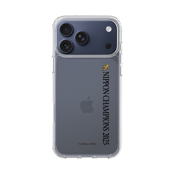 スリムプロテクションケース［ 福岡ソフトバンクホークス - NIPPON CHAMPIONS 2025 ロゴ - 縦ロゴ ］