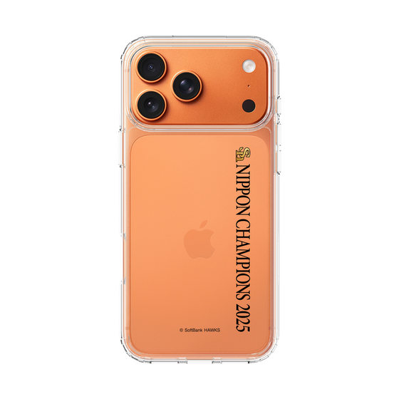 スリムプロテクションケース［ 福岡ソフトバンクホークス - NIPPON CHAMPIONS 2025 ロゴ - 縦ロゴ ］