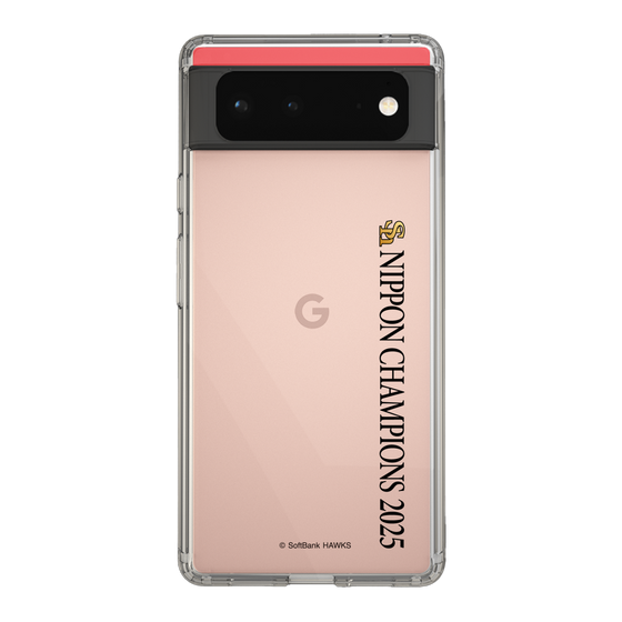 スリムプロテクションケース［ 福岡ソフトバンクホークス - NIPPON CHAMPIONS 2025 ロゴ - 縦ロゴ ］