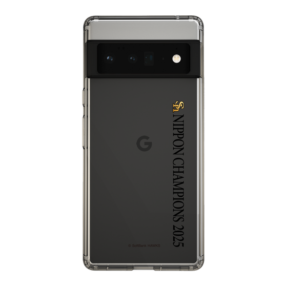 スリムプロテクションケース［ 福岡ソフトバンクホークス - NIPPON CHAMPIONS 2025 ロゴ - 縦ロゴ ］