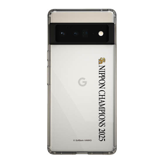 スリムプロテクションケース［ 福岡ソフトバンクホークス - NIPPON CHAMPIONS 2025 ロゴ - 縦ロゴ ］