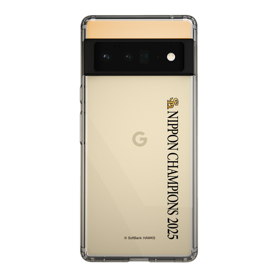 スリムプロテクションケース［ 福岡ソフトバンクホークス - NIPPON CHAMPIONS 2025 ロゴ - 縦ロゴ ］