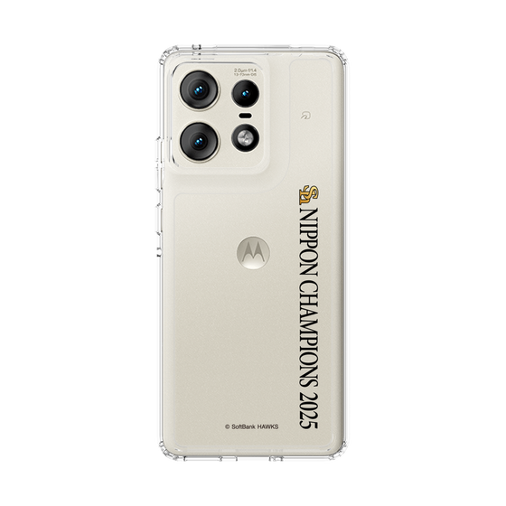 スリムプロテクションケース［ 福岡ソフトバンクホークス - NIPPON CHAMPIONS 2025 ロゴ - 縦ロゴ ］