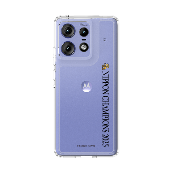 スリムプロテクションケース［ 福岡ソフトバンクホークス - NIPPON CHAMPIONS 2025 ロゴ - 縦ロゴ ］