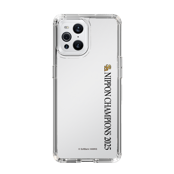 スリムプロテクションケース［ 福岡ソフトバンクホークス - NIPPON CHAMPIONS 2025 ロゴ - 縦ロゴ ］