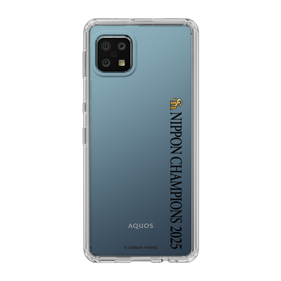 スリムプロテクションケース［ 福岡ソフトバンクホークス - NIPPON CHAMPIONS 2025 ロゴ - 縦ロゴ ］