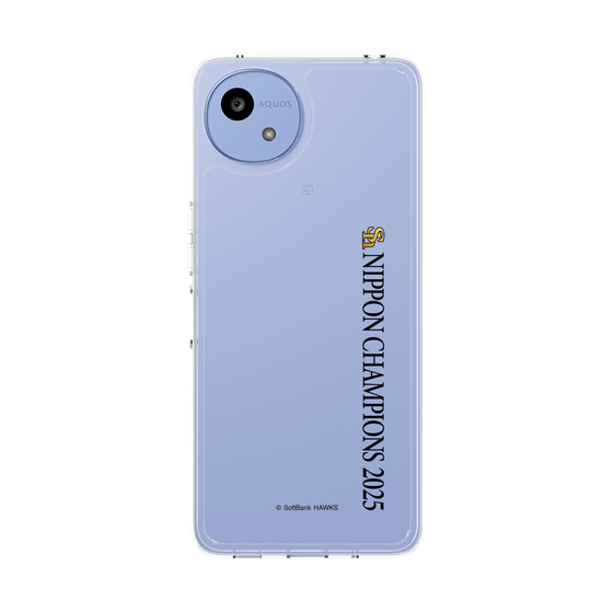 スリムプロテクションケース［ 福岡ソフトバンクホークス - NIPPON CHAMPIONS 2025 ロゴ - 縦ロゴ ］