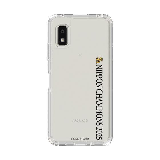スリムプロテクションケース［ 福岡ソフトバンクホークス - NIPPON CHAMPIONS 2025 ロゴ - 縦ロゴ ］