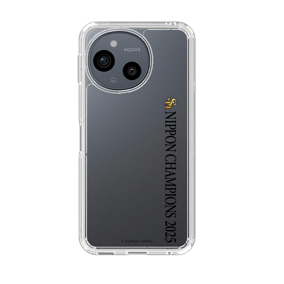 スリムプロテクションケース［ 福岡ソフトバンクホークス - NIPPON CHAMPIONS 2025 ロゴ - 縦ロゴ ］