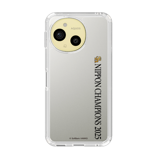 スリムプロテクションケース［ 福岡ソフトバンクホークス - NIPPON CHAMPIONS 2025 ロゴ - 縦ロゴ ］