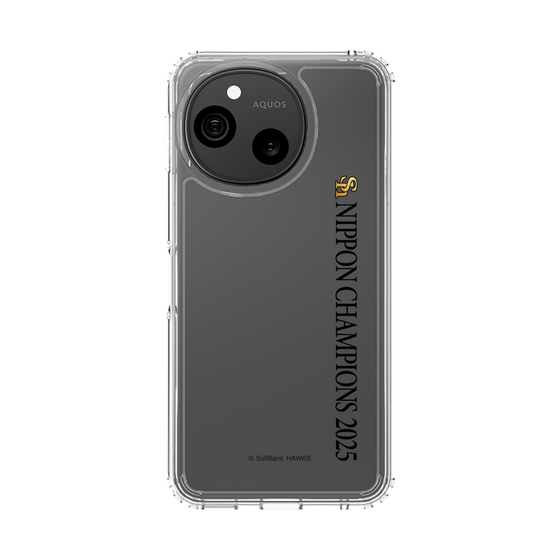 スリムプロテクションケース［ 福岡ソフトバンクホークス - NIPPON CHAMPIONS 2025 ロゴ - 縦ロゴ ］