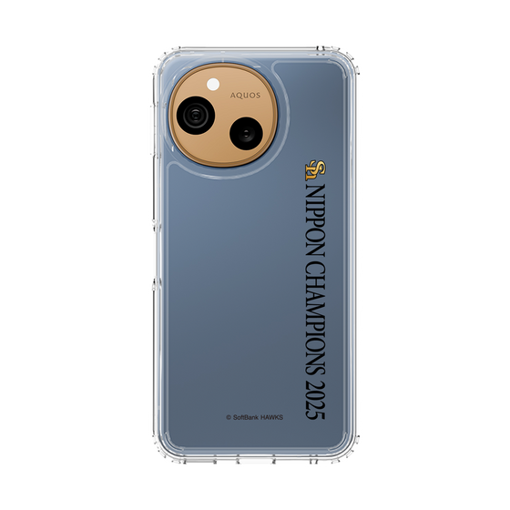 スリムプロテクションケース［ 福岡ソフトバンクホークス - NIPPON CHAMPIONS 2025 ロゴ - 縦ロゴ ］