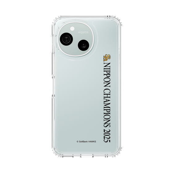 スリムプロテクションケース［ 福岡ソフトバンクホークス - NIPPON CHAMPIONS 2025 ロゴ - 縦ロゴ ］