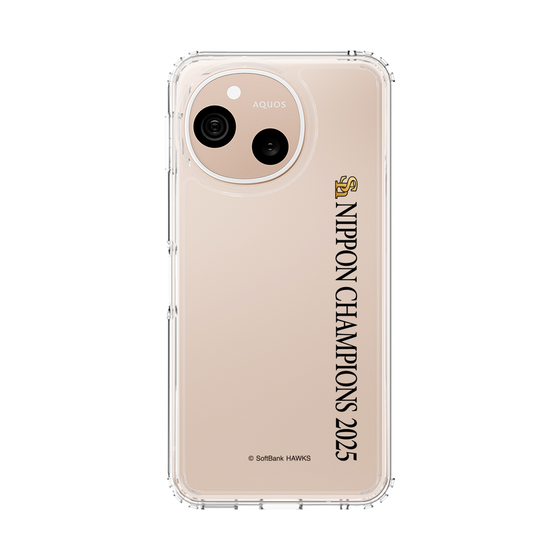 スリムプロテクションケース［ 福岡ソフトバンクホークス - NIPPON CHAMPIONS 2025 ロゴ - 縦ロゴ ］