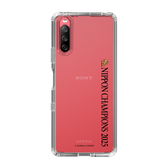 スリムプロテクションケース［ 福岡ソフトバンクホークス - NIPPON CHAMPIONS 2025 ロゴ - 縦ロゴ ］