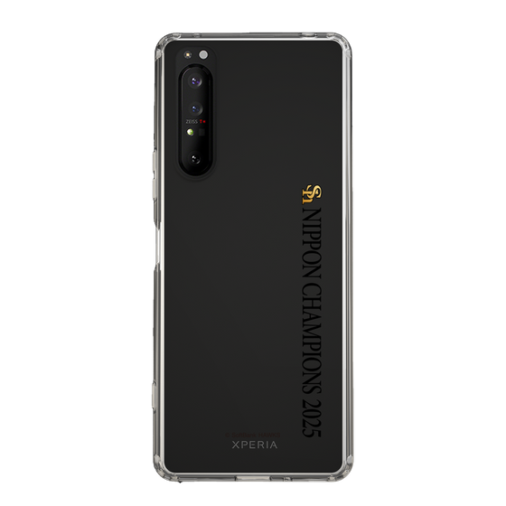 スリムプロテクションケース［ 福岡ソフトバンクホークス - NIPPON CHAMPIONS 2025 ロゴ - 縦ロゴ ］