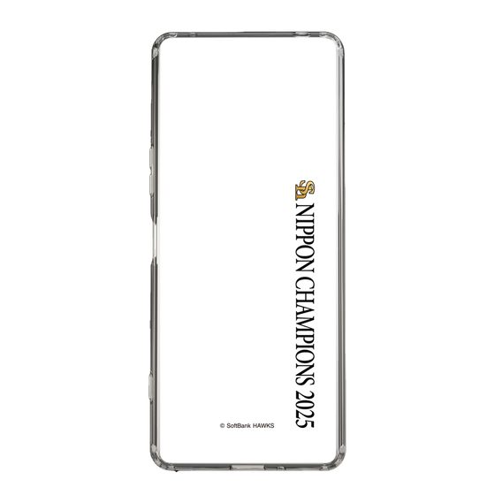 スリムプロテクションケース［ 福岡ソフトバンクホークス - NIPPON CHAMPIONS 2025 ロゴ - 縦ロゴ ］