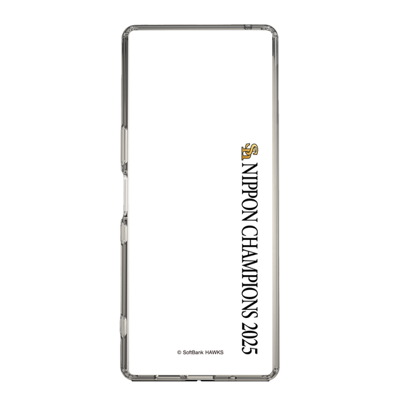 スリムプロテクションケース［ 福岡ソフトバンクホークス - NIPPON CHAMPIONS 2025 ロゴ - 縦ロゴ ］