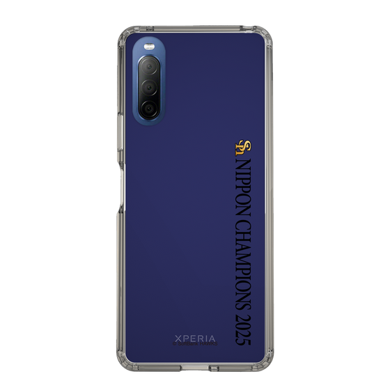 スリムプロテクションケース［ 福岡ソフトバンクホークス - NIPPON CHAMPIONS 2025 ロゴ - 縦ロゴ ］