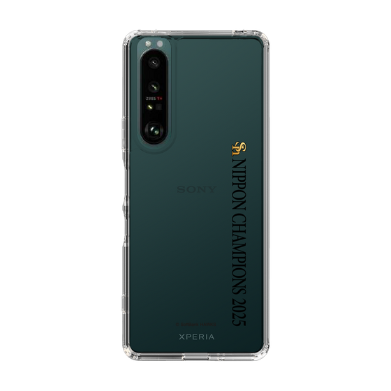 スリムプロテクションケース［ 福岡ソフトバンクホークス - NIPPON CHAMPIONS 2025 ロゴ - 縦ロゴ ］