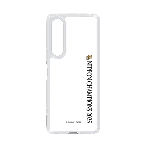 スリムプロテクションケース［ 福岡ソフトバンクホークス - NIPPON CHAMPIONS 2025 ロゴ - 縦ロゴ ］