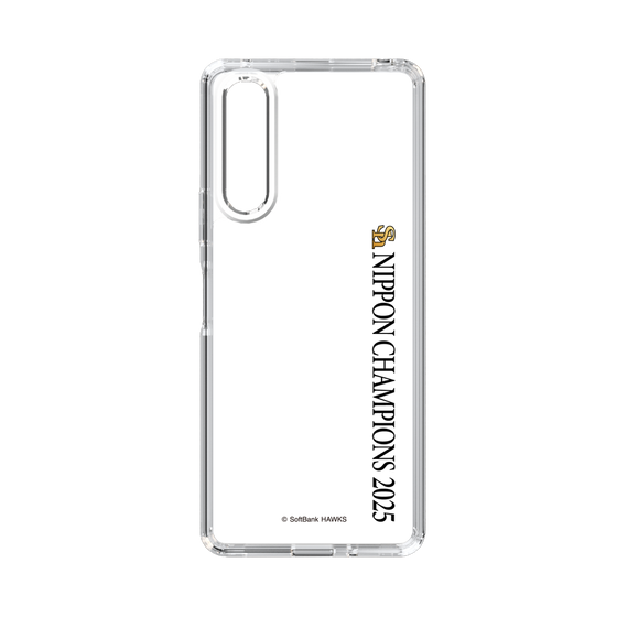 スリムプロテクションケース［ 福岡ソフトバンクホークス - NIPPON CHAMPIONS 2025 ロゴ - 縦ロゴ ］