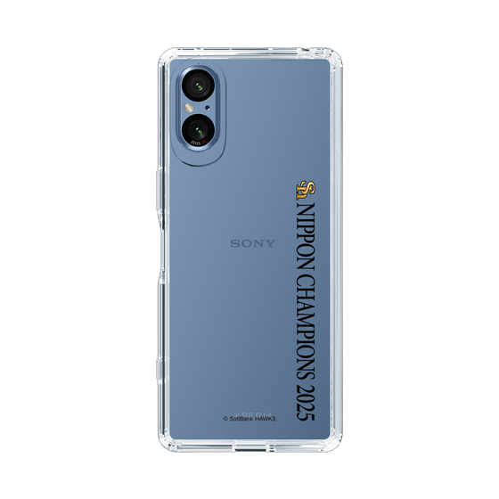 スリムプロテクションケース［ 福岡ソフトバンクホークス - NIPPON CHAMPIONS 2025 ロゴ - 縦ロゴ ］