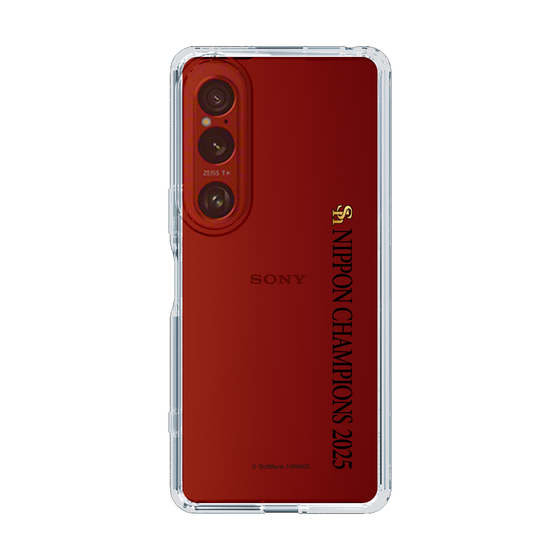 スリムプロテクションケース［ 福岡ソフトバンクホークス - NIPPON CHAMPIONS 2025 ロゴ - 縦ロゴ ］