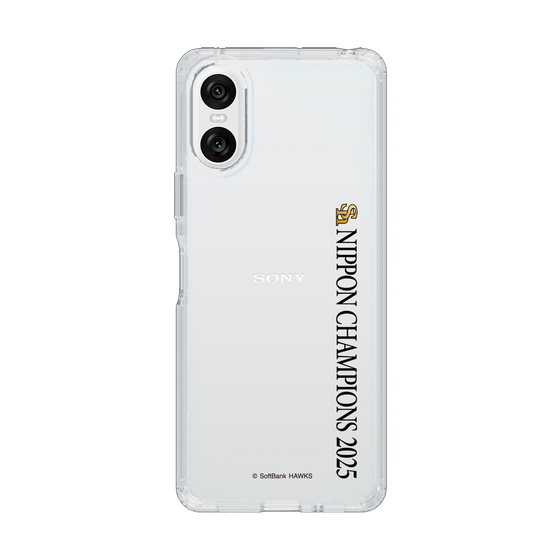 スリムプロテクションケース［ 福岡ソフトバンクホークス - NIPPON CHAMPIONS 2025 ロゴ - 縦ロゴ ］