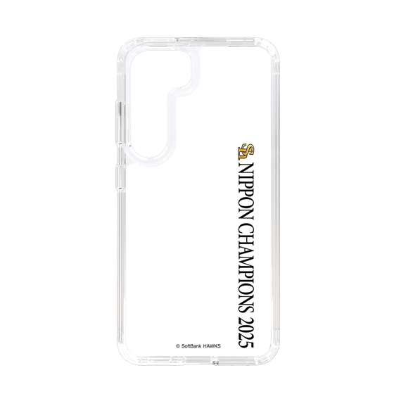 スリムプロテクションケース［ 福岡ソフトバンクホークス - NIPPON CHAMPIONS 2025 ロゴ - 縦ロゴ ］