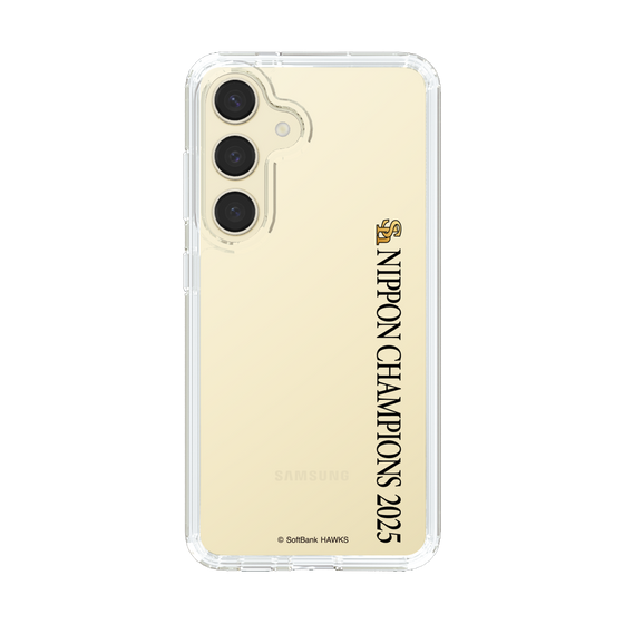 スリムプロテクションケース［ 福岡ソフトバンクホークス - NIPPON CHAMPIONS 2025 ロゴ - 縦ロゴ ］