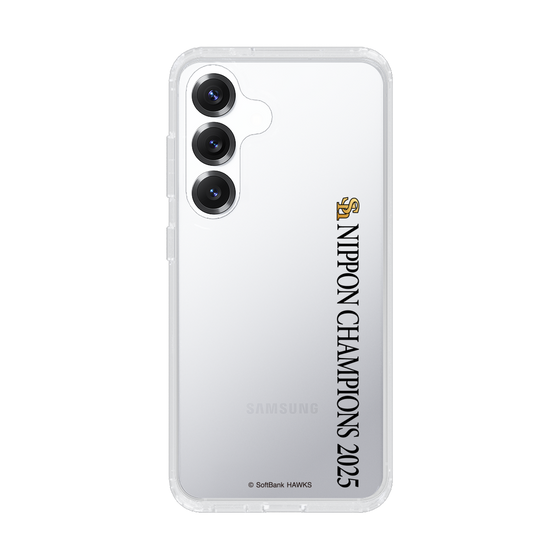スリムプロテクションケース［ 福岡ソフトバンクホークス - NIPPON CHAMPIONS 2025 ロゴ - 縦ロゴ ］