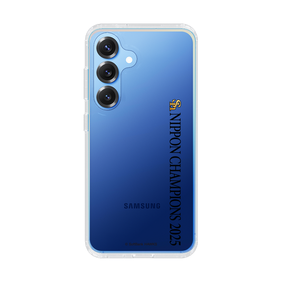 スリムプロテクションケース［ 福岡ソフトバンクホークス - NIPPON CHAMPIONS 2025 ロゴ - 縦ロゴ ］
