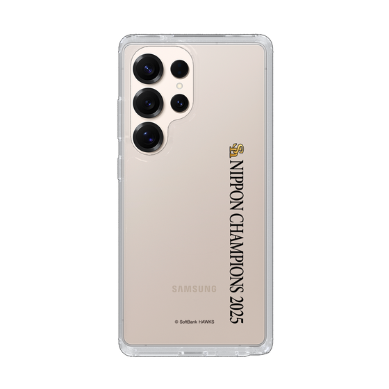 スリムプロテクションケース［ 福岡ソフトバンクホークス - NIPPON CHAMPIONS 2025 ロゴ - 縦ロゴ ］