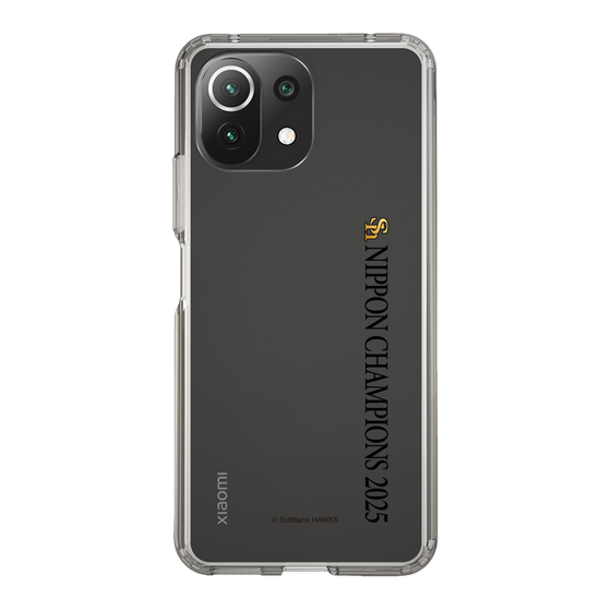 スリムプロテクションケース［ 福岡ソフトバンクホークス - NIPPON CHAMPIONS 2025 ロゴ - 縦ロゴ ］