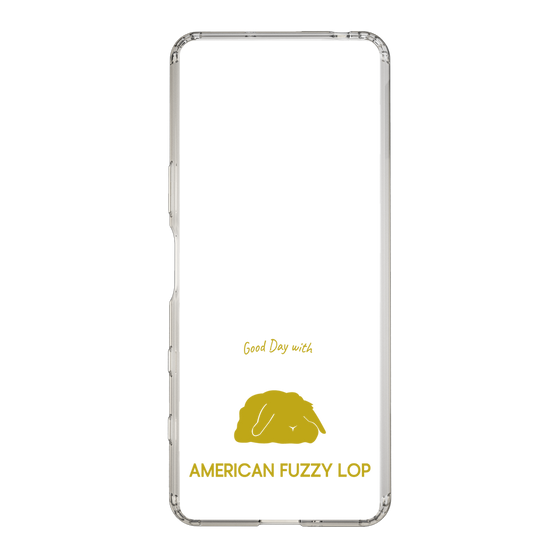 スリムプロテクションケース［ &UCHINOCO - うさぎ - アメリカンファジーロップ ］