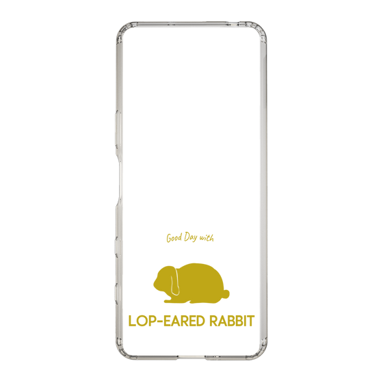 スリムプロテクションケース［ &UCHINOCO - うさぎ - ロップイヤー ］