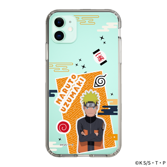 スリムプロテクションケース［ NARUTO -ナルト- 疾風伝 - ステッカー - うずまきナルト ］