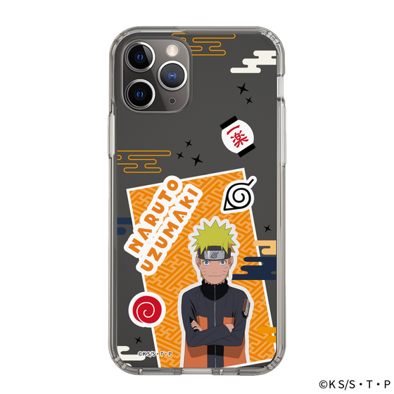 スリムプロテクションケース［ NARUTO -ナルト- 疾風伝 - ステッカー - うずまきナルト ］